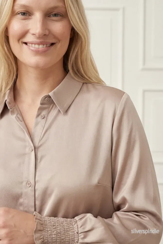 Nanina Smock Shirt - Dark Sand - Bild 2