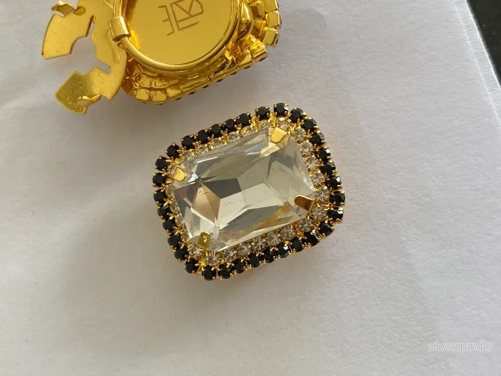 Vintage diamond Button Covers - Bild 2