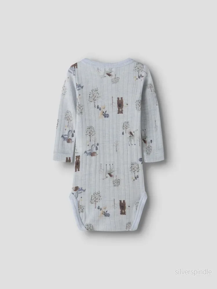 Wang 100% Merinoull Body Med Skogsdjur - Bild 2