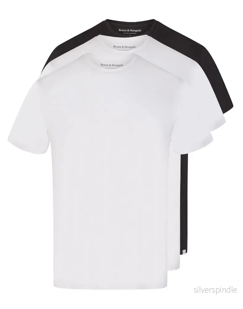 BS Antiqua Regular Fit T-shirt – White. White & Black BS Antiqua Regular Fit T-shirt – White. White & Black
