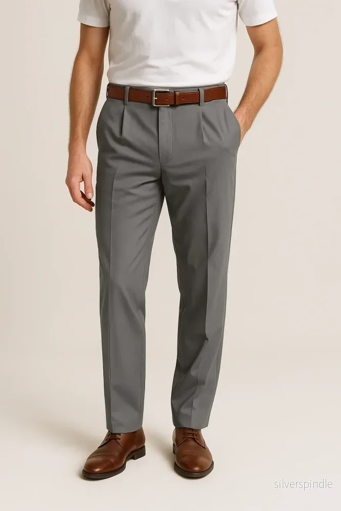 Moderna Avsmalnande Byxor för Män | Slim Fit Kontorsbyxor för Stil och Komfort - Bild 2