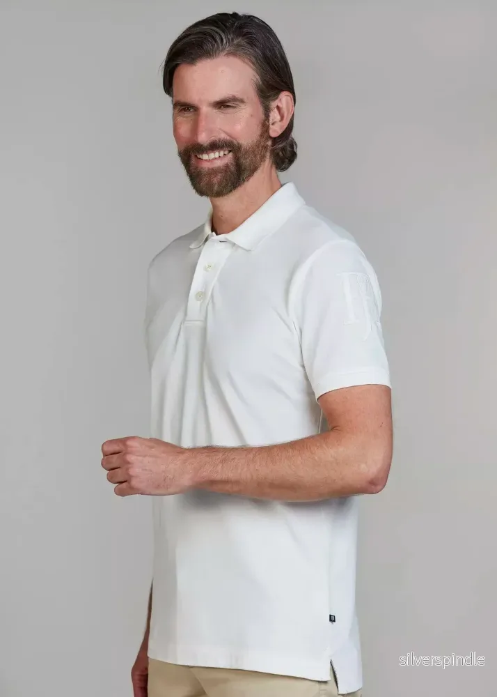 Hansen & Jacob Rough Style Polo White - Bild 2