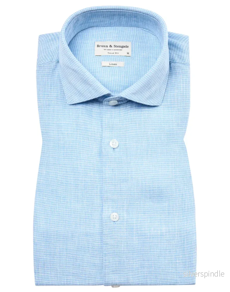 BS Madrid Casual Slim Fit Skjorta – Light Blue BS Madrid Casual Slim Fit Skjorta – Light Blue