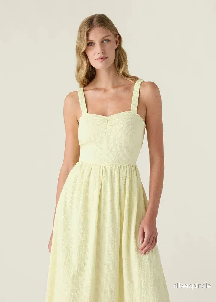 Lexington SeerSucker Summer Dress Yellow Lexington SeerSucker Summer Dress Yellow