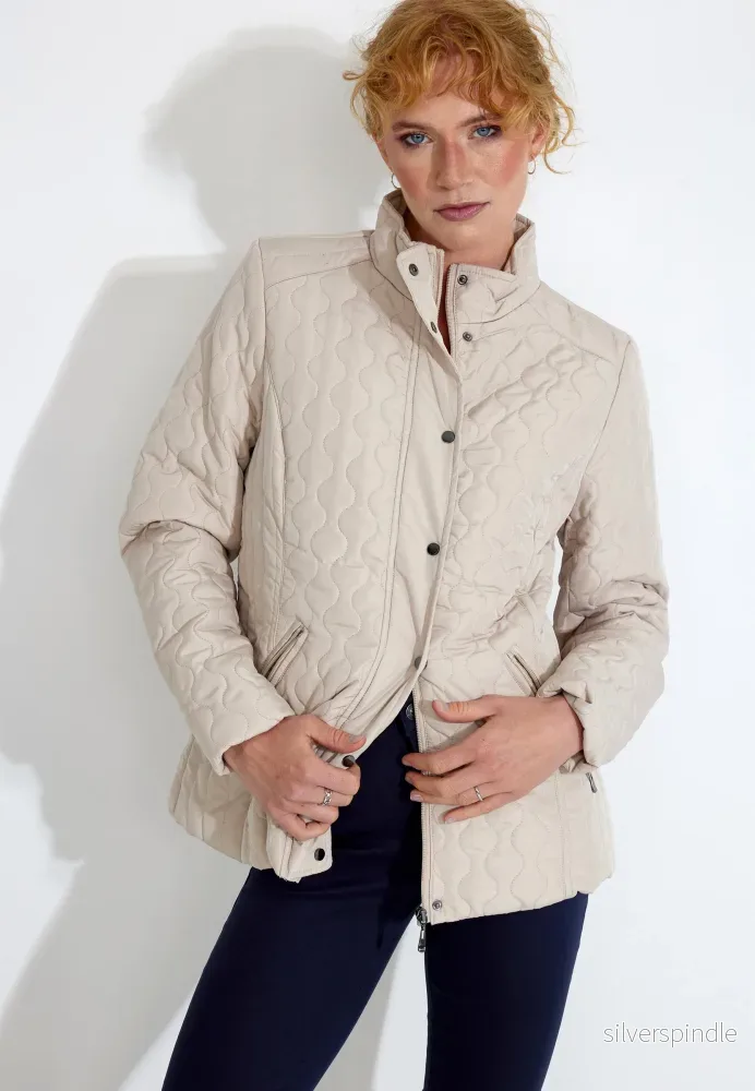 QUILTAD JACKA - Beige - Bild 3