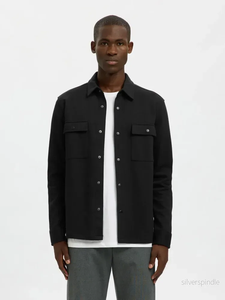 JACKIE OVERSHIRT BLACK JACKIE OVERSHIRT BLACK