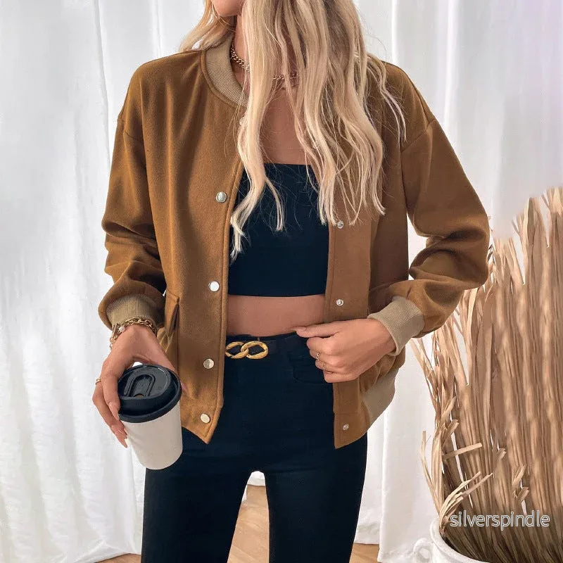 Sofia | Elegant Höstjacka med Halvpolokrage och Fickor - Bild 3