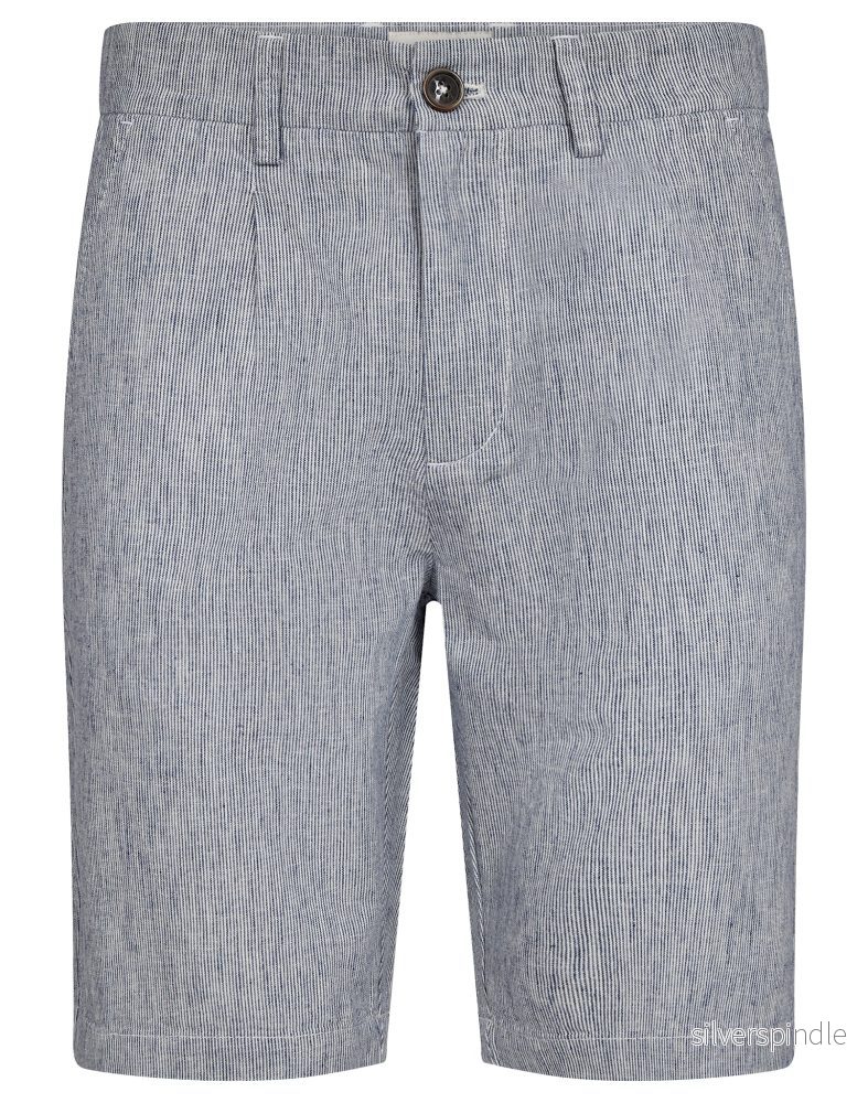 BS Darion Regular Fit Shorts - Navy/Vit