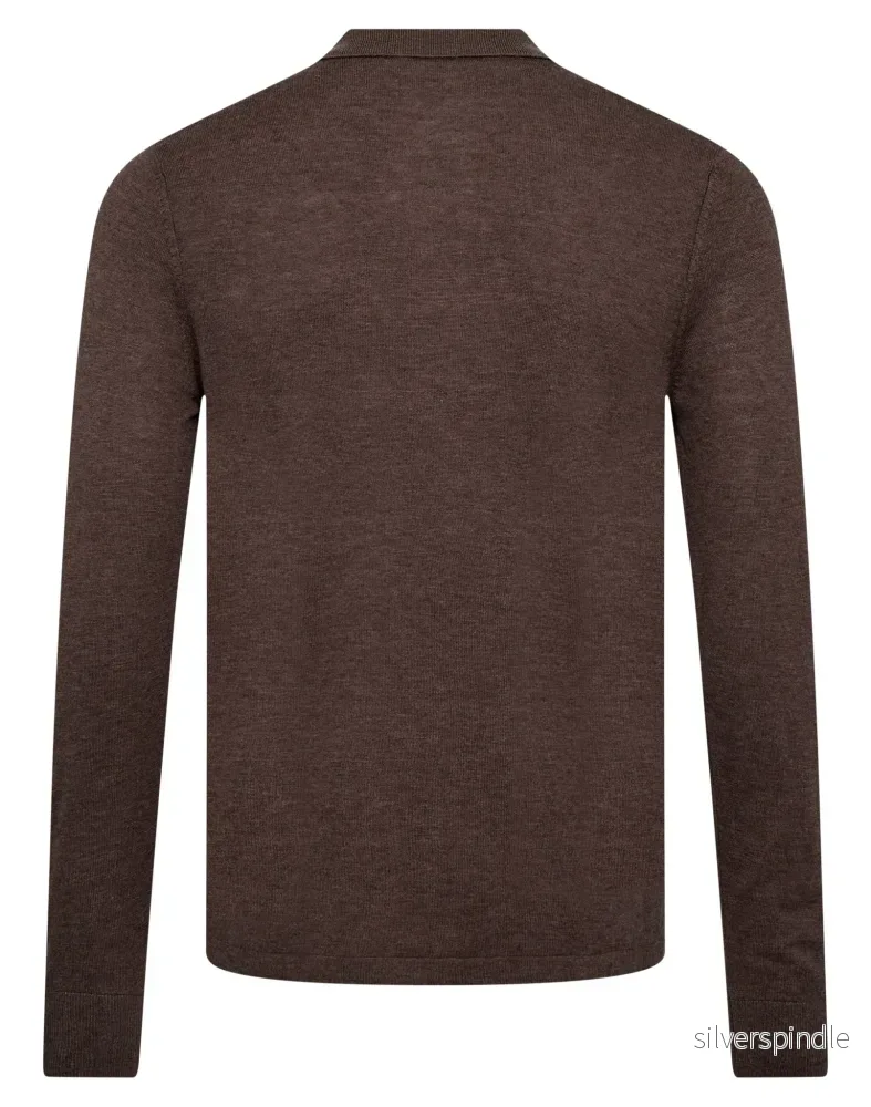 BS Atlas Regular Fit Stickat - Brown - Bild 2
