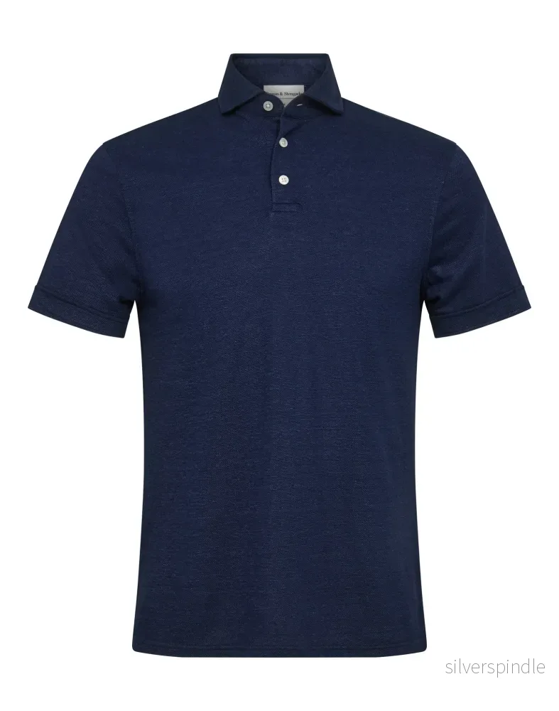 BS Linares Regular Fit Pikétröja – Marinblå BS Linares Regular Fit Pikétröja – Marinblå
