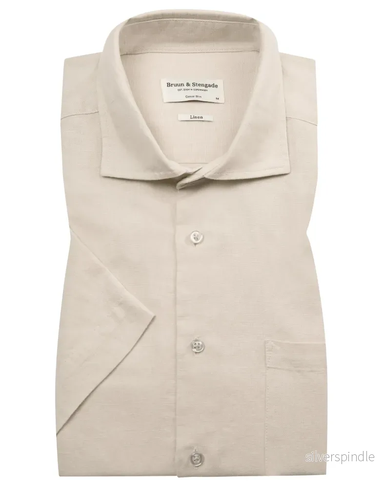 BS Verstappen Casual Slim Fit Skjorta - Sand
