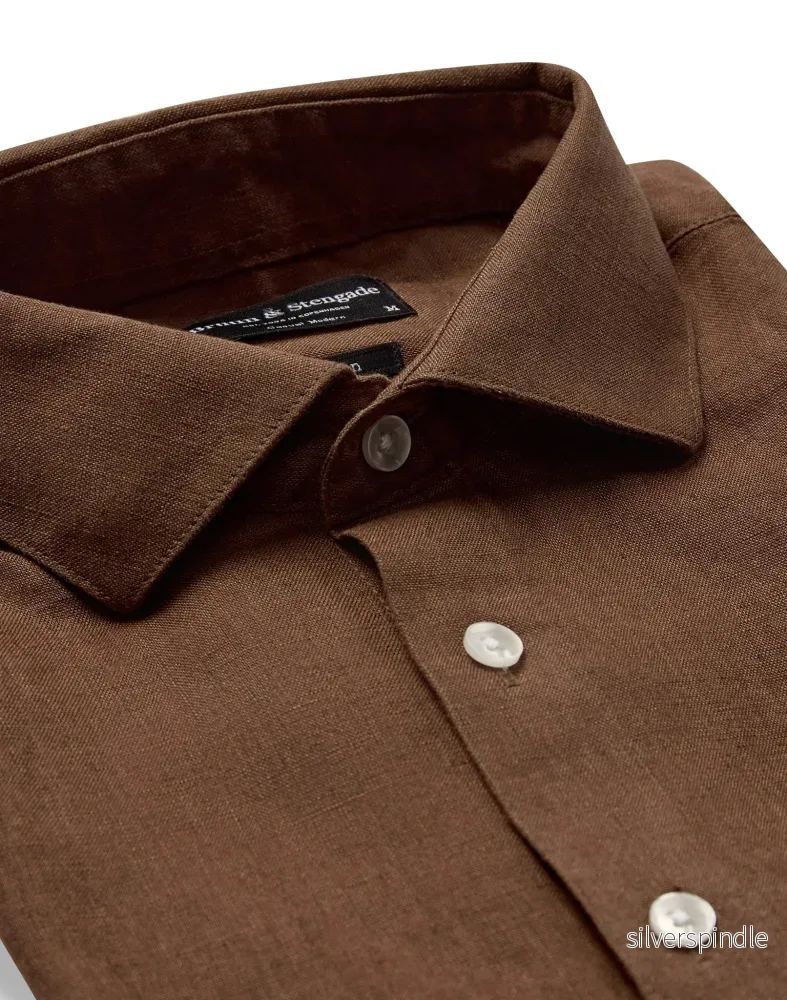 BS Brisbane Casual Modern Fit Skjorta - Toffee - Bild 2