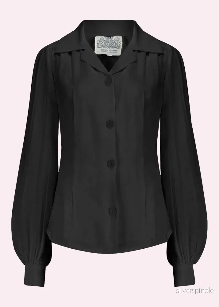 Poppy Shirt blus – svart