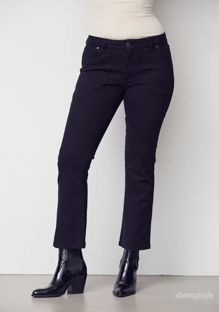 Como Twill Flare Pant – Black Como Twill Flare Pant – Black