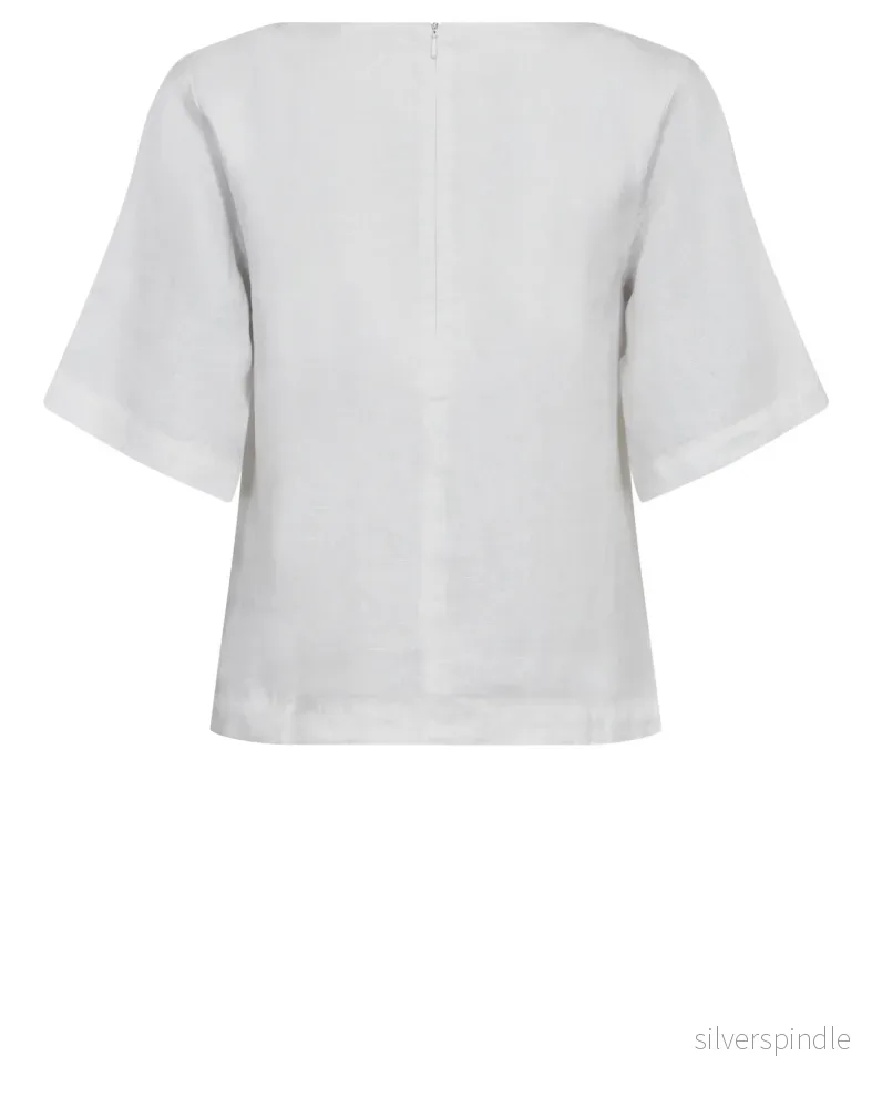 BS Lucianne Regular Fit Top - Vit - Bild 2