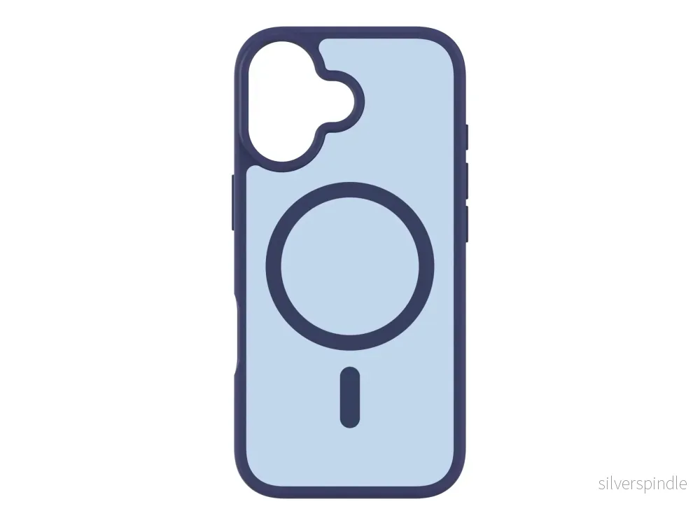 Frosted TPU-deksel iPhone 17 Magsafe – Blå