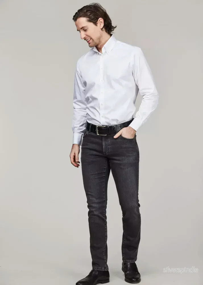 Hansen & Jacob 5-PKT SILK TOUCH GREY DENIM