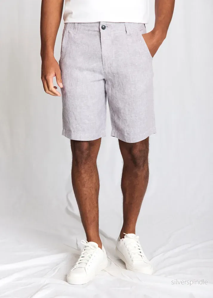 BS Paolos Regular Fit Shorts - Ljusgrå - Bild 3