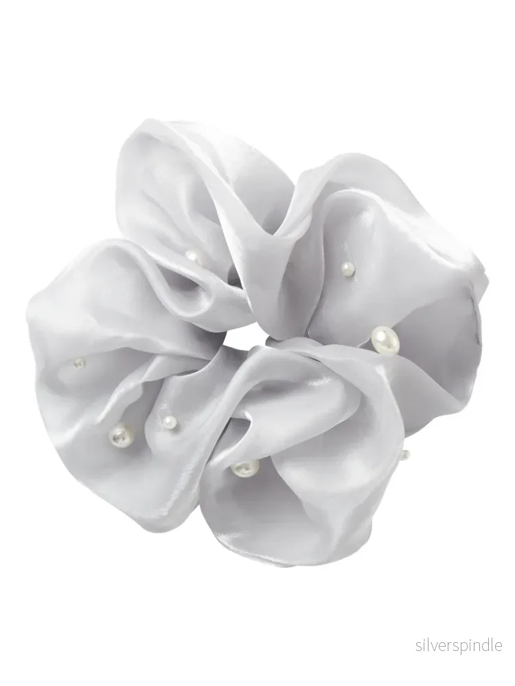 Stor Scrunchie Hårsnodd m. pärlor Stor Scrunchie Hårsnodd m. pärlor