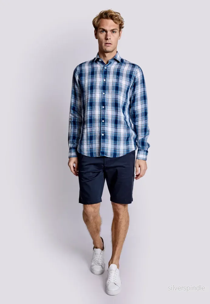 BS Getafe Casual Slim Fit Skjorta - Blue - Bild 2