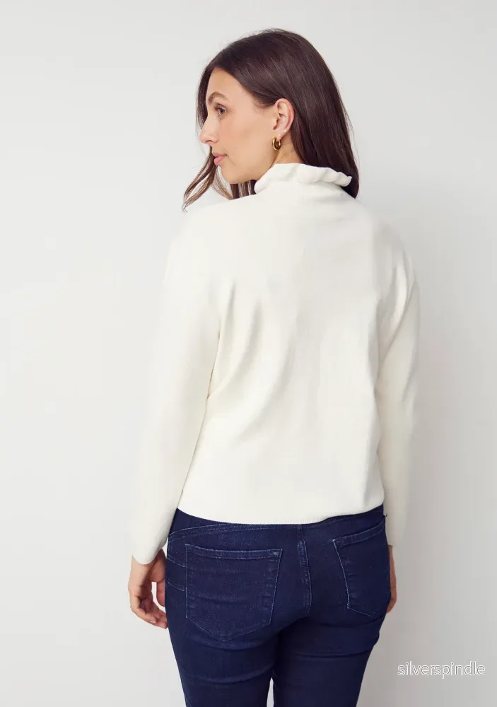 Frigga Flounce Knit - Broken White - Bild 3