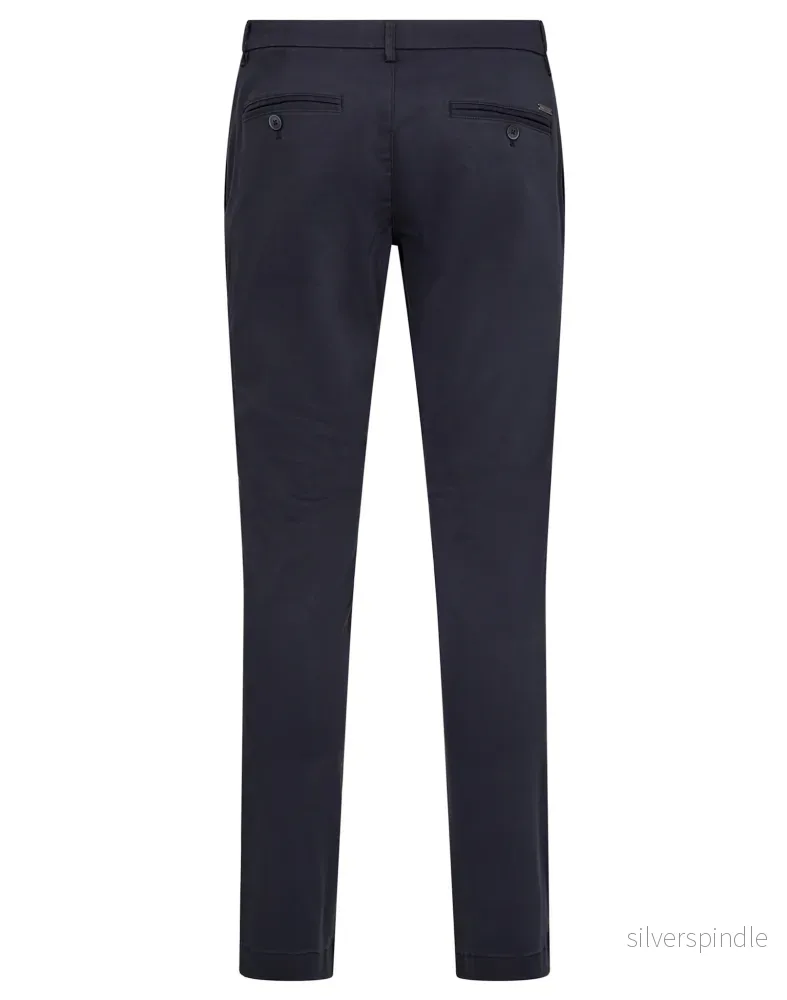 BS Olav Regular Fit Chinos - Navy - Bild 2