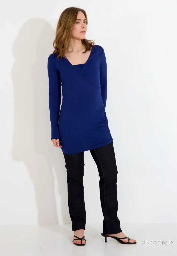 GRAVIDKLÄNNING LÅNGÄRMAD – Cobolt Blue GRAVIDKLÄNNING LÅNGÄRMAD – Cobolt Blue