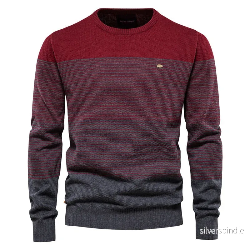 Oliver | Modern Slim Fit Herr Tröja Med Rund Halsringning - Bild 2