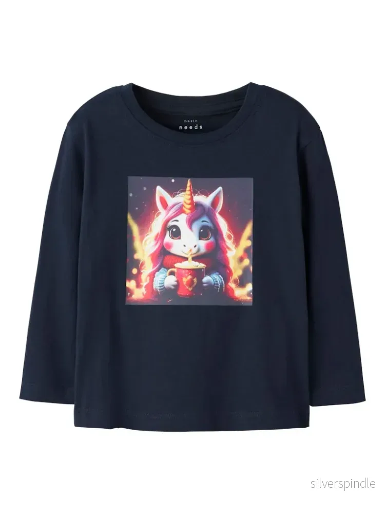 Långärmad Unicorn T-shirt Långärmad Unicorn T-shirt