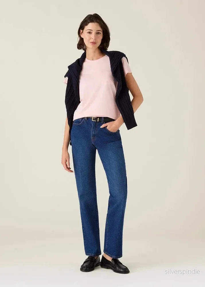 Lexington Cotton Modal Blend Classic Tee Pink - Bild 2