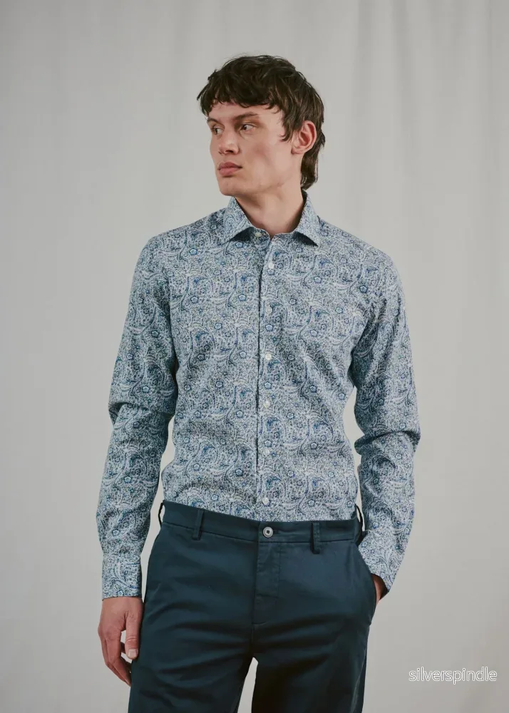 BS Tolkien Modern Fit Skjorta – Navy
