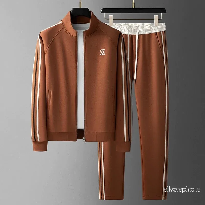 Active Comfort | Träningsoverallsset för Män med Hög Krage & Justerbart Midjeband | Mångsidig och Bekväm för Aktiva Dagar - Bild 3