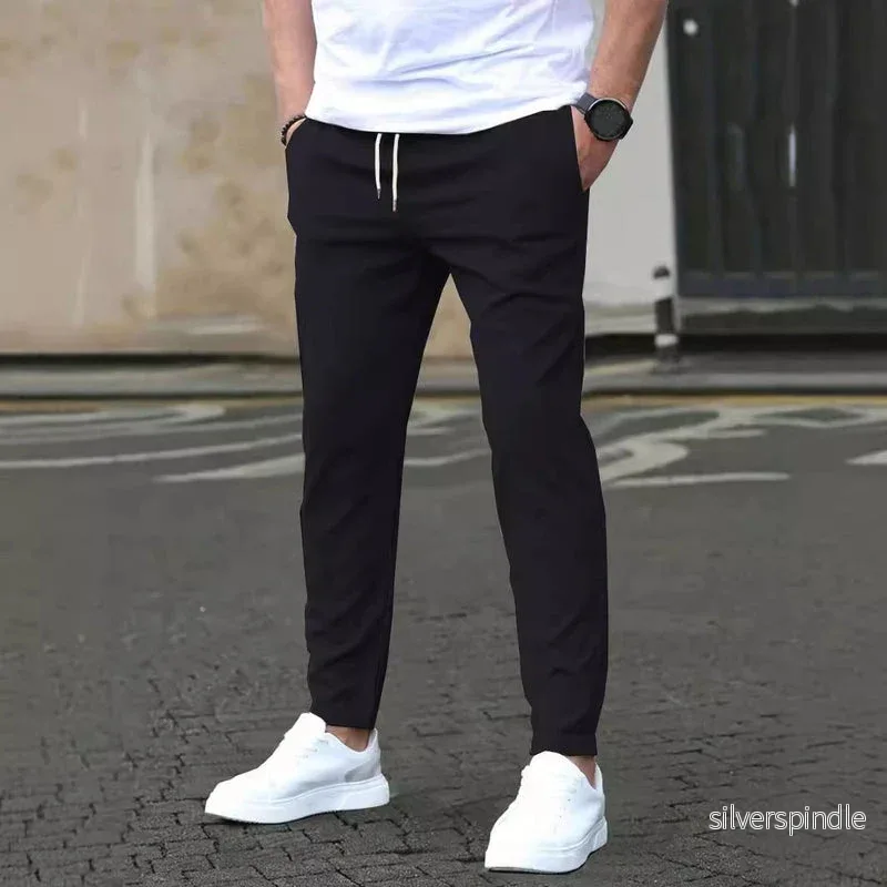Liam | Slim Fit Kortade Byxor med Modern Design - Bild 3