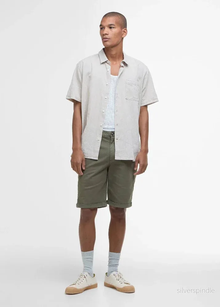Barbour Nelsson SS Summer Shirt Stone - Bild 2