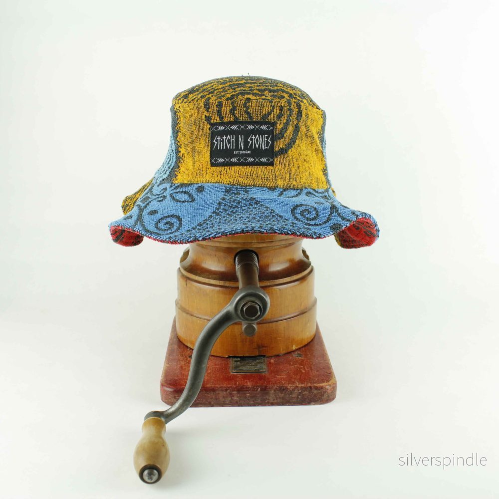 Terry hat mustard/blue Terry hat mustard/blue