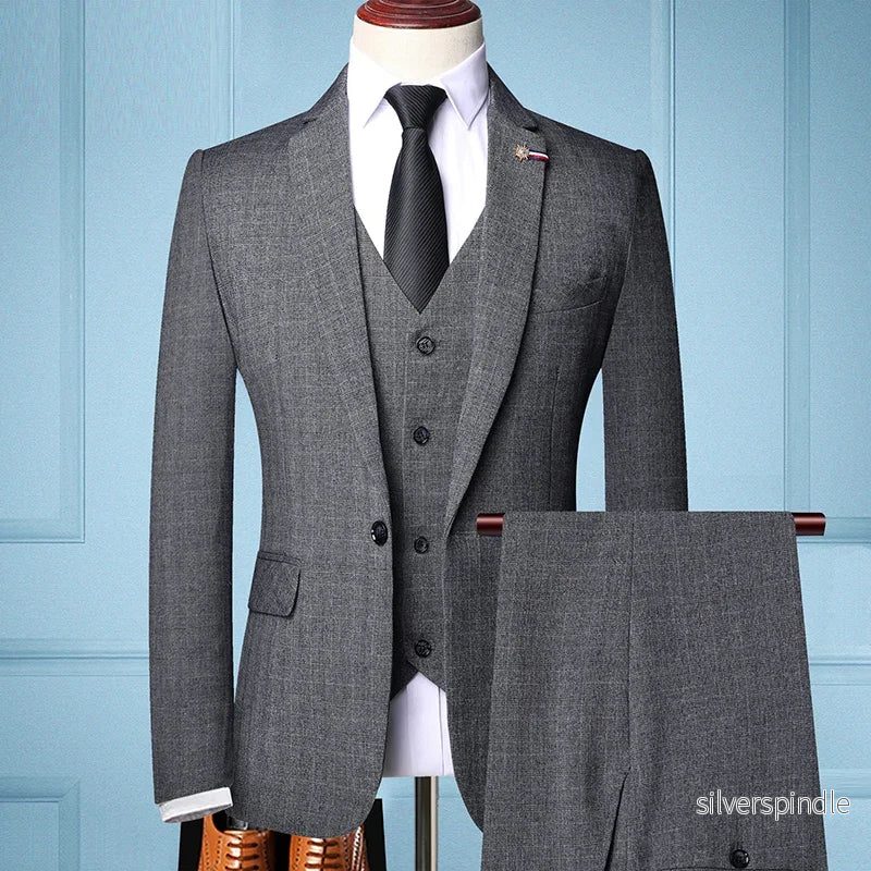 Elegant Kostym Herr | 3-delad Slim Fit med Modern Siluett | Perfekt för Formella Evenemang Elegant Kostym Herr | 3-delad Slim Fit med Modern Siluett | Perfekt för Formella Evenemang