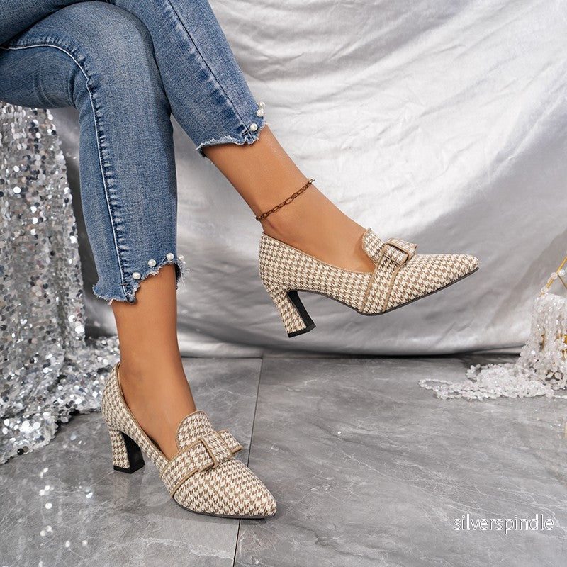 Isabella | Eleganta Högklackade Skor för Vår och Höst - Bild 3