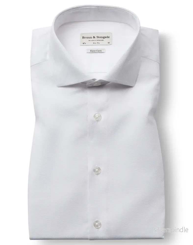 BS Lajovich Slim Fit Skjorta - White