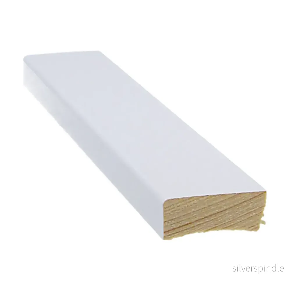 Golvlist 12x32x3300, Furu, Vit