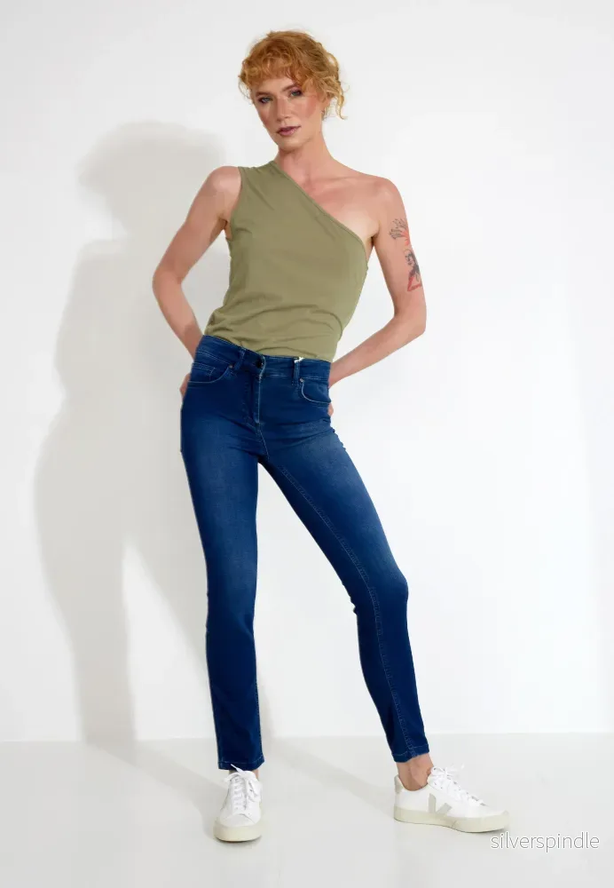 PANTALONE JOGGING DENIM BLUE JEANS - Blå - Bild 3