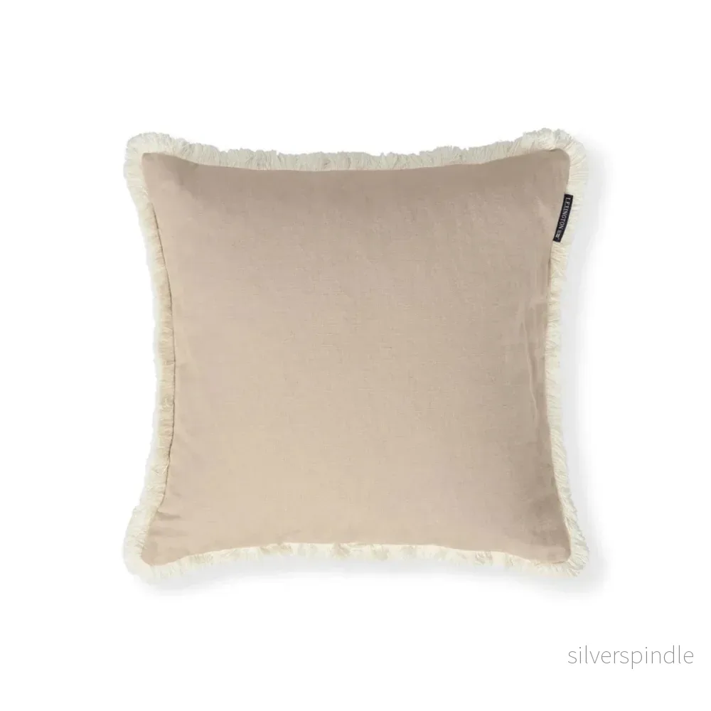 Lexington Linen/Cotton Fringe Kuddfodral - Bild 2