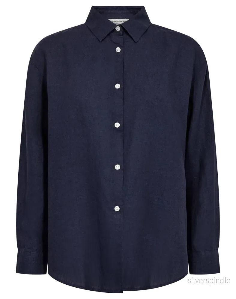BS Marietta Regular Fit Skjorta – Navy BS Marietta Regular Fit Skjorta – Navy