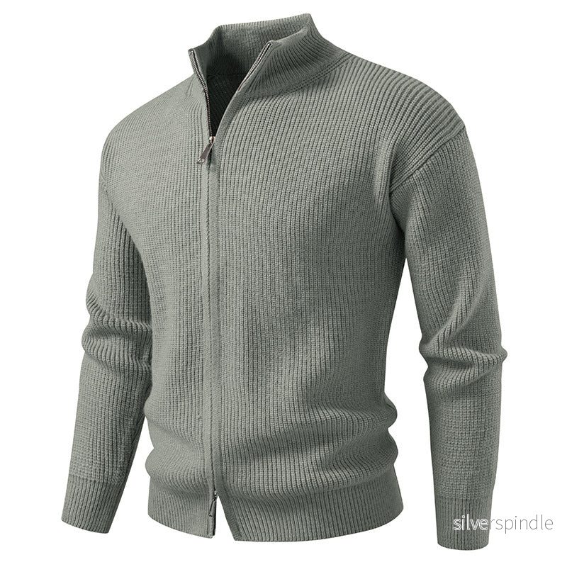 Ethan | Slim Fit Vår Cardigan med Dragkedja - Bild 2