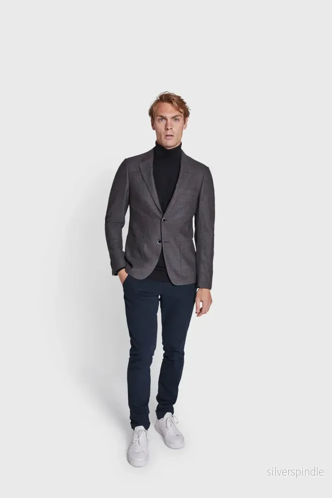 BS James Slim Fit Kavaj - Grå - Bild 3
