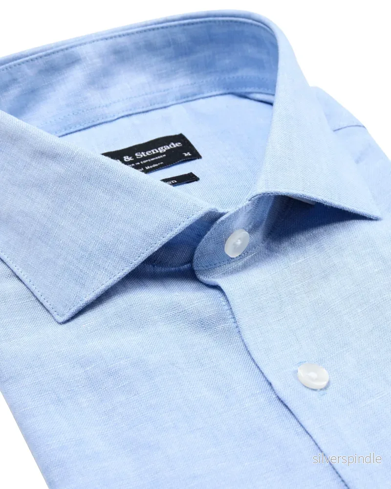 BS Bilbao Casual Modern Fit Skjorta - Light Blue - Bild 2