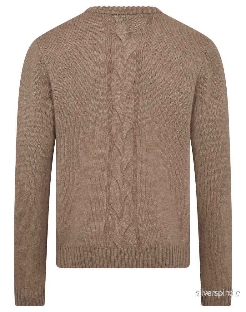 BS Tormod Regular Fit Stickat - Brown - Bild 2