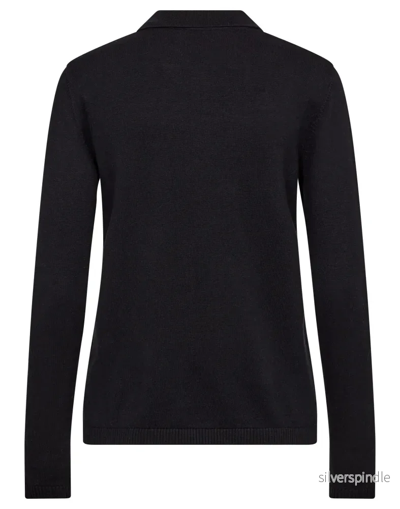 BS Celestina Regular Fit Stickat - Black - Bild 2
