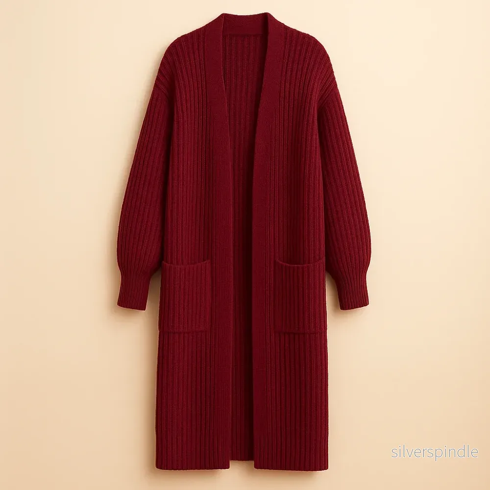 Sophie | Lång Stickad Kofta i Oversized Stil Sophie | Lång Stickad Kofta i Oversized Stil