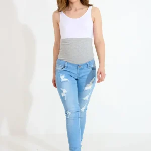 MAMMA-JEANS SLIM – Light Blue Denim MAMMA-JEANS SLIM – Light Blue Denim