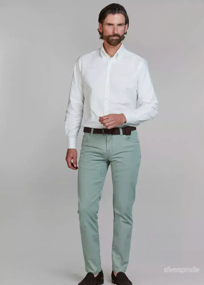 Hansen & Jacob 5-pkt cut`n sew fiji print green